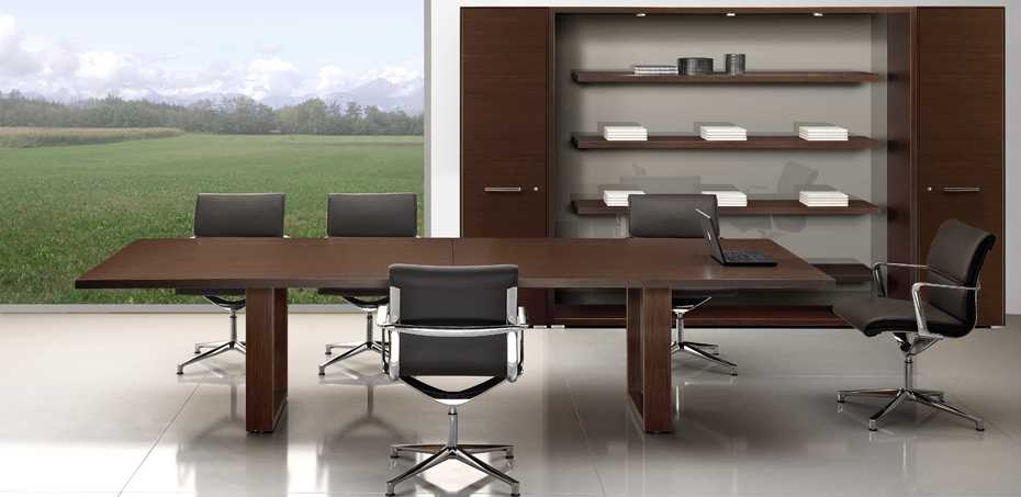 Executive modern office desk Arche by Bralco