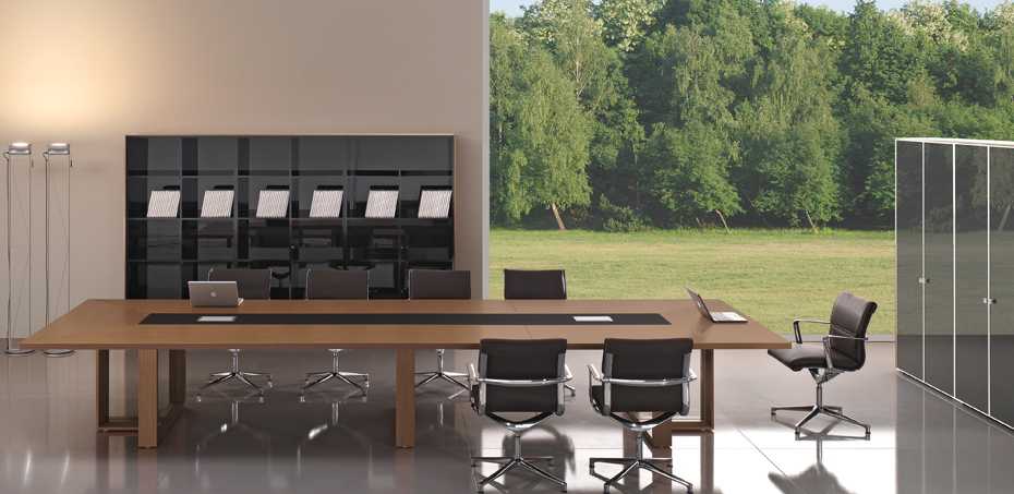 Executive modern office desk Arche by Bralco