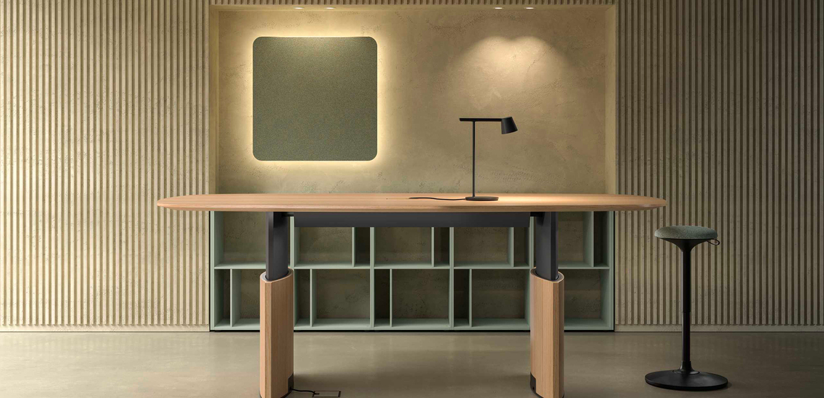 height-adjustable contemporary desk eleva