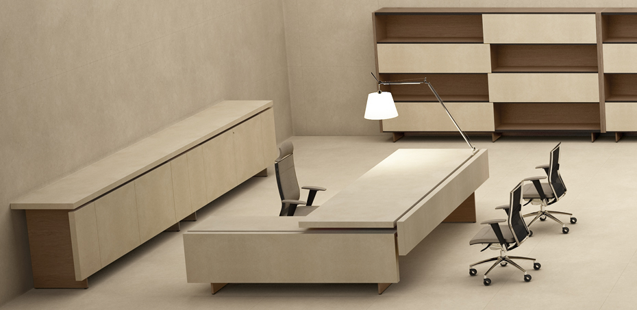 The Element L Shape Office Desk by Uffix • room service 360°