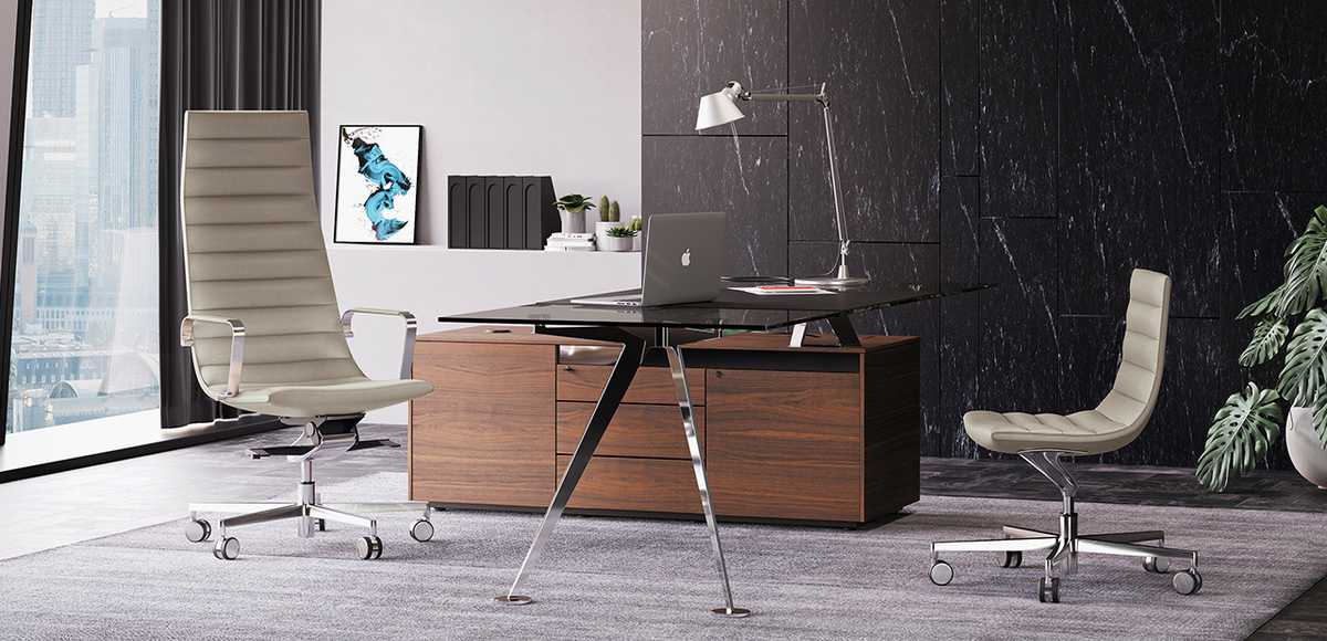 Frezza modern executive office Italian desk Spike, designer G. Topan