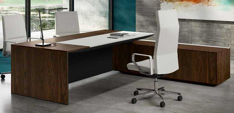 Modern office desk Oyster by Ora Office, design Roberto Danesi