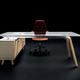 bralco rail contemporary desk