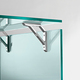 glass contemporary desk fiam 