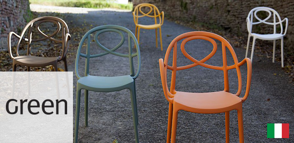 Green italian chairs